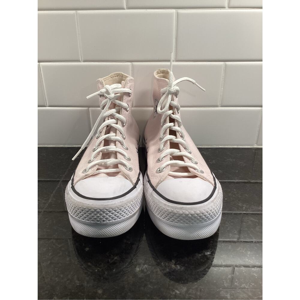 Converse Light Pink Platform All Star Hi Shoes size 6 - Picture 3 of 9